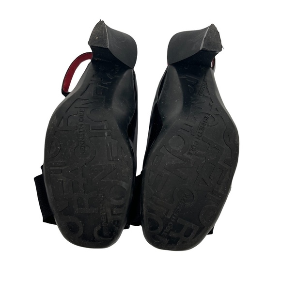 Kenneth Cole Reaction Black Patent Hype Dream Slingback Heels Size 6 1/2 Women’s - Picture 8 of 8